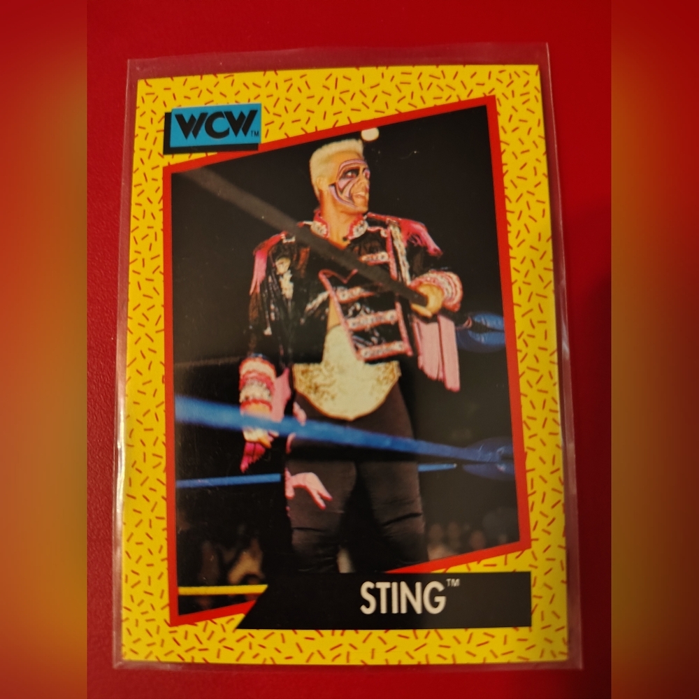 STING 1991 IMPEL WCW CARD WRESTLING CARD